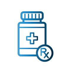 Medicine jar icon design template