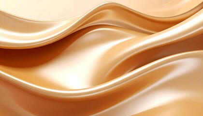 Obraz premium Abstract image of flowing, smooth, light beige fabric