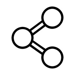 Minimalist share icon design vector