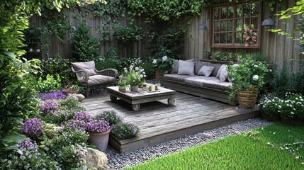 Rustic garden retreat