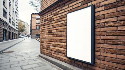 Vertical frame on textured brick wall?ideal for gritty or local event promotion visuals