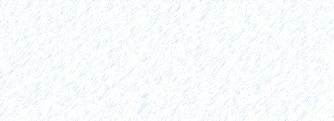 Heavy rain seamless pattern. Diagonal pouring rain texture. Repeated falling water drop background. Sleet, hail or snow precipitation wallpaper. Autumn downpour backdrop. Vector illustration