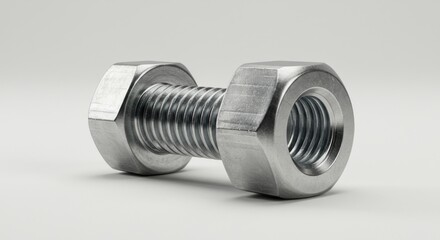 Metal bolt and nut