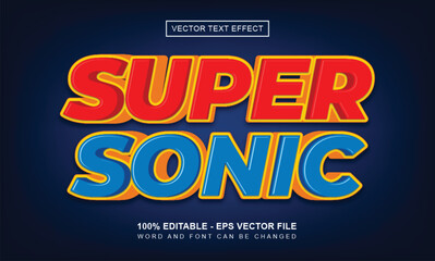 Super sonic text effect