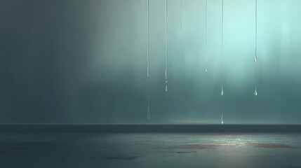 Empty room with dripping water.