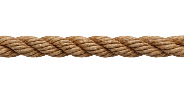 A rope is shown in a white background