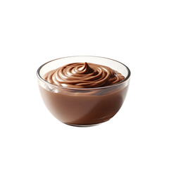 Chocolate Hazelnut Spread in Glass Bowl.