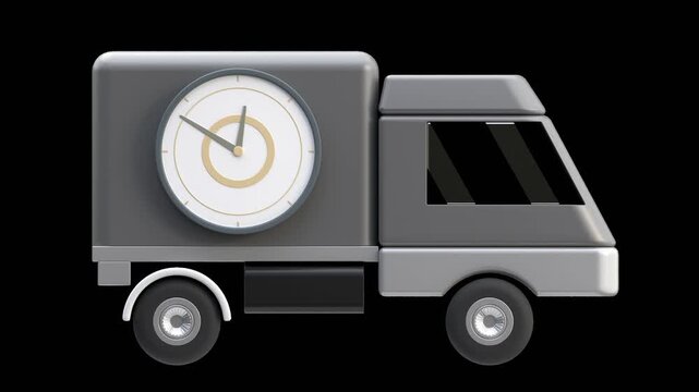 3D Animation of Shipping Timeline | Alpha Channel