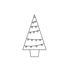 Fototapeta premium christmas tree vector illustration