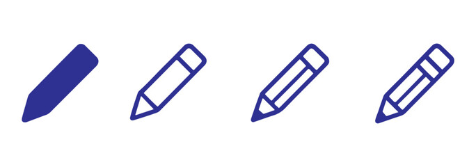 Edit icon vector. edit document sign and symbol. pencil