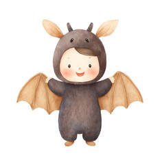 Cute Baby in Bat Costume