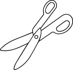 Graphics resource of pair of scissors, pair of scissors vector icon design, pair of scissors editable vector icon design, pair of scissors line art vector
