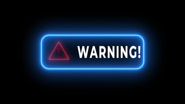 System hacked warning alert concept on the transparent background.  virus, spyware, scam or Malicious software. Cyber security and cybercrime. Motion graphics of warning concept. 4k video animation.  - Powered by Adobe