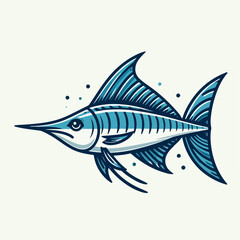 Obraz premium swordfish vector illustration