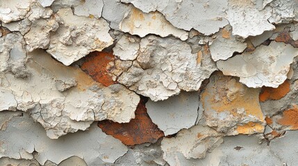Cracked Paint Texture: A Study in Decay and Rust