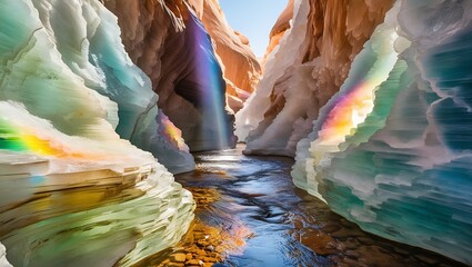 waterfall in the mountains