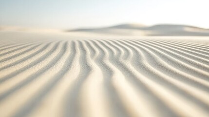 Serene White Sands: A Desert Landscape