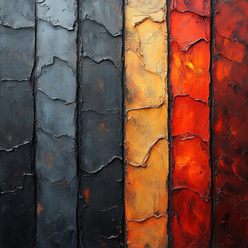 Colorful abstract painting by artist Michael Stott.
