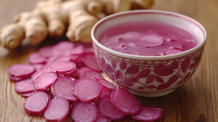 Refreshing Pink Ginger Radish Drink Recipe