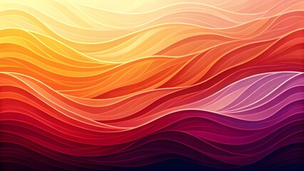 Vibrant gradient waves of red orange yellow and purple flowing abstract background