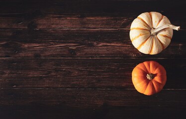 halloween pumpkin on wooden background