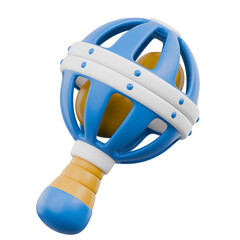 Naklejka premium Cute 3D Baby Elements and Toys Icon Newborn Essentials and Kids Play Object Gear Illustration Toddler Nursery Ornament Decoration Book