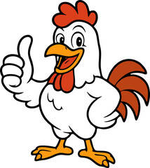 Rooster animal illustration PNG Design