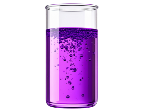 - Realistic Test Tube with Colorful Chemical Solution and Bubble Effects, Tilted Angle, Isolated on Transparent Background. - Powered by Adobe