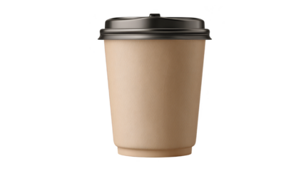 A steaming travel coffee mug with black lid, your perfect onthego companion.