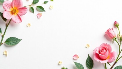 Fototapeta premium Blank white canvas, perfect for overlay or mockup , graphic, design, empty