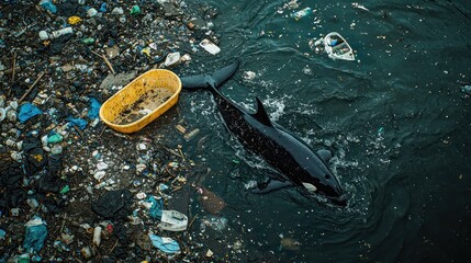 Orca in a Sea of Plastic: A Plea for Ocean Conservation
