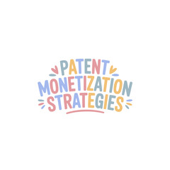 Fototapeta premium Patent Monetization Strategies Sticker Design