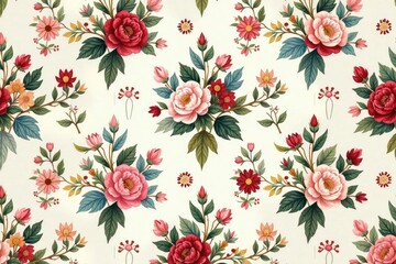 Subtle floral damask motif, seamlessly repeating, ideal for wallpaper or fabric , background, texture, home