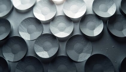 Subtle grayscale overlapping circles forming a grid, modern, simple