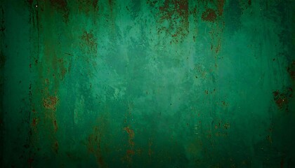 Obraz premium Rusted green metal surface