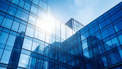 Obraz premium modern glass building