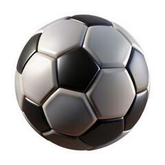 Classic soccer ball isolated on transparent background