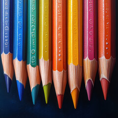 Colored pencils spell 'i love you.'