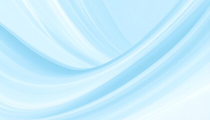 Obraz premium Light blue flowing fabric curves. Soft, smooth, elegant, and gentle light blue abstract waves
