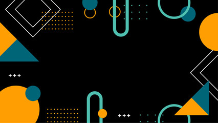 Abstract geometric design in teal, orange, and white. Perfect for website backgrounds, digital art, marketing materials, and modern graphic designs.