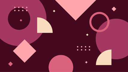 Abstract maroon pink geometric design suitable for backgrounds, prints, packaging, and digital designs with a modern and trendy aesthetic.