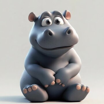 Charming hippo