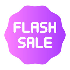 flash sale gradient icon