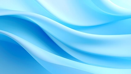 Fototapeta premium Light blue, flowing, smooth fabric waves. Abstract, 3D, elegant, seamless. Delicate, soft, subtle shades