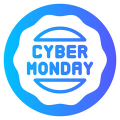 sticker gradient icon