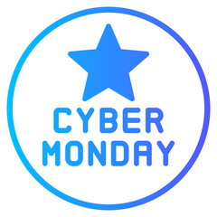 ribbon gradient icon