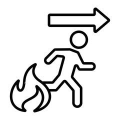 Fire Exit Icon.
