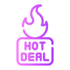 hot deal gradient icon