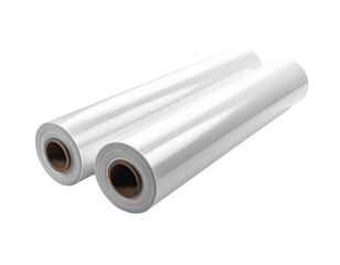 Buy clear plastic film rolls for packaging and wrapping applications on transparent background