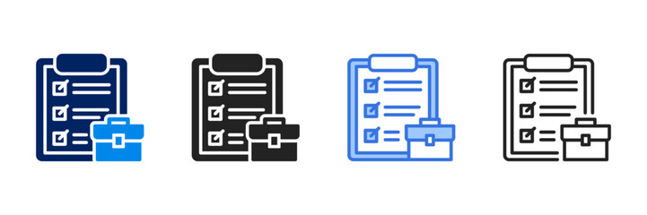 Assignment  Icon Set Different Style Collection 